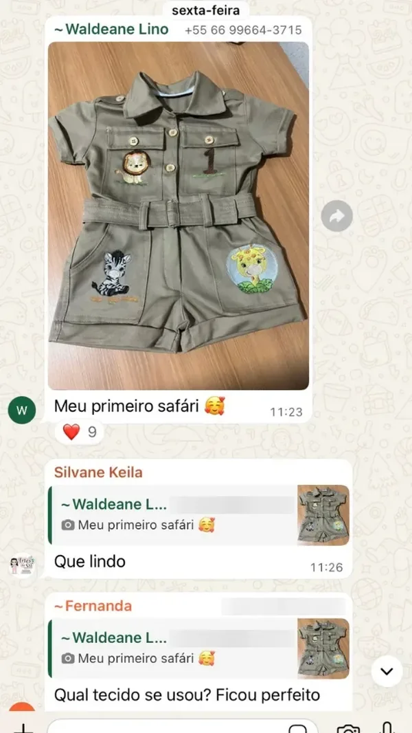 Peça feita por aluna da Costuragi 4