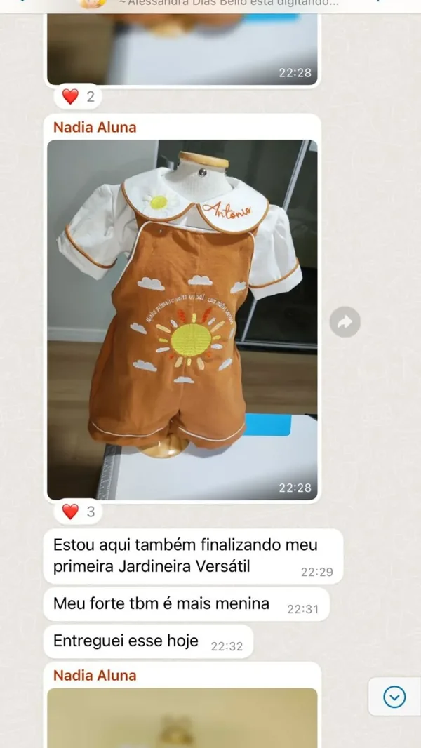 Peça feita por aluna da Costuragi 5