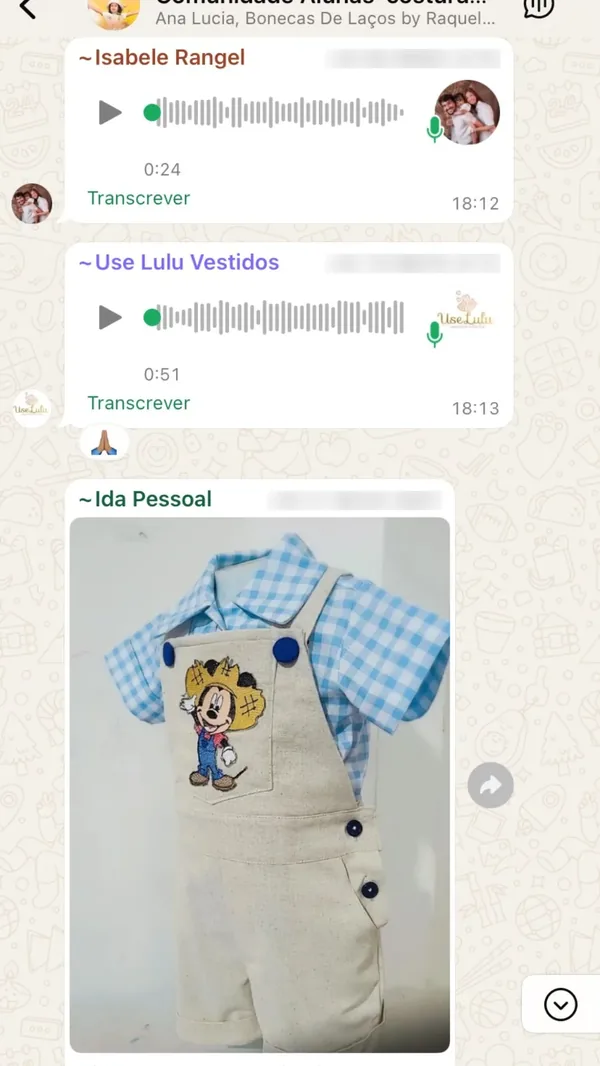 Peça feita por aluna da Costuragi 9