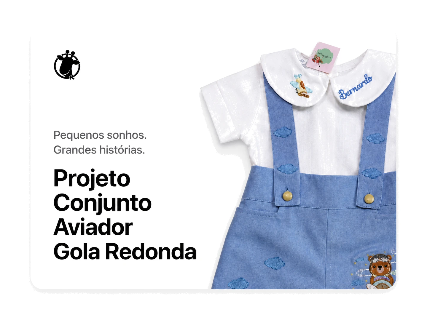 Conjunto Aviador Gola Redonda