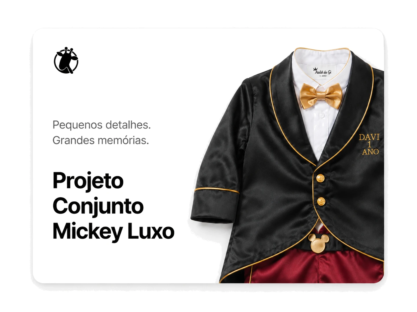Conjunto Mickey Luxo