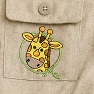 Bordado de girafa
