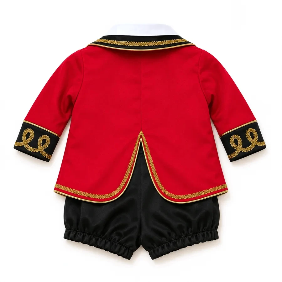 Conjunto Circo Luxo, costas com a cauda debruada